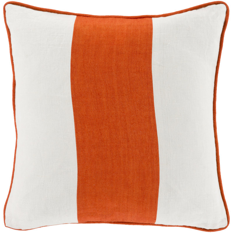 Striped Pillow Cover, 22" x 22", Dark Purple