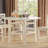 Cream Finish Counter Height Table