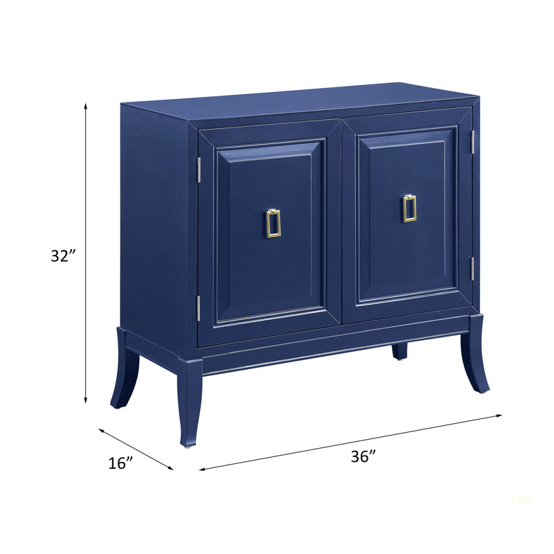 Blue 2-Door Console Cabinet