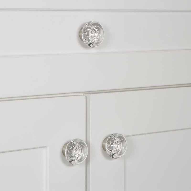Bordeaux Round Knob, Satin Nickel