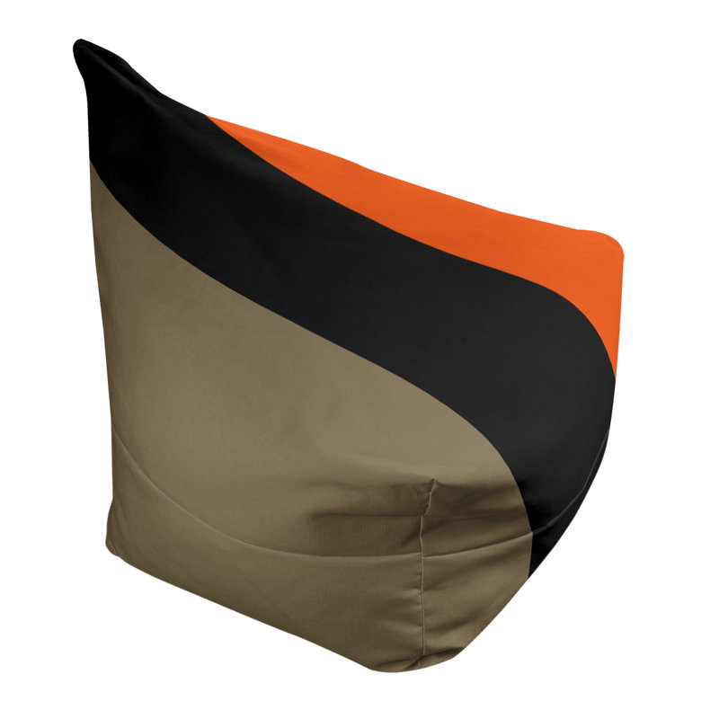 Sac de pois classique, H 30 po x l 27 po x P 27 po, Doré métallique / noir / orange