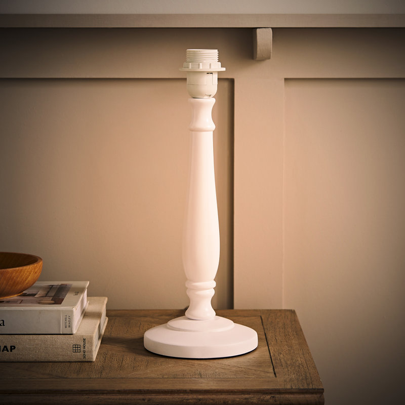 Antonyio Wood Table Lamp, White