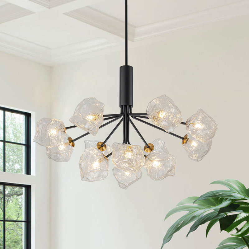Lustre spoutnik en verre Narges