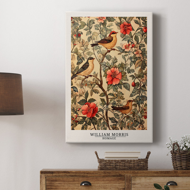 Wm Morris Series CLxxxv - Galas enveloppés de galerie, H 27 po x l 18 po
