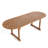 Oval Acacia Solid Wood Extendable Outdoor Dining Table , 70.9 " W 35.4 " D