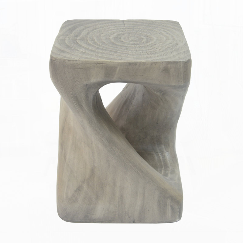 Outdoor Side Table, Gray