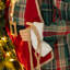 Très grand père Noël enneigé 4 pi avec arbre de Noël artificiel floqué et illuminé 5 pi-1651912600
