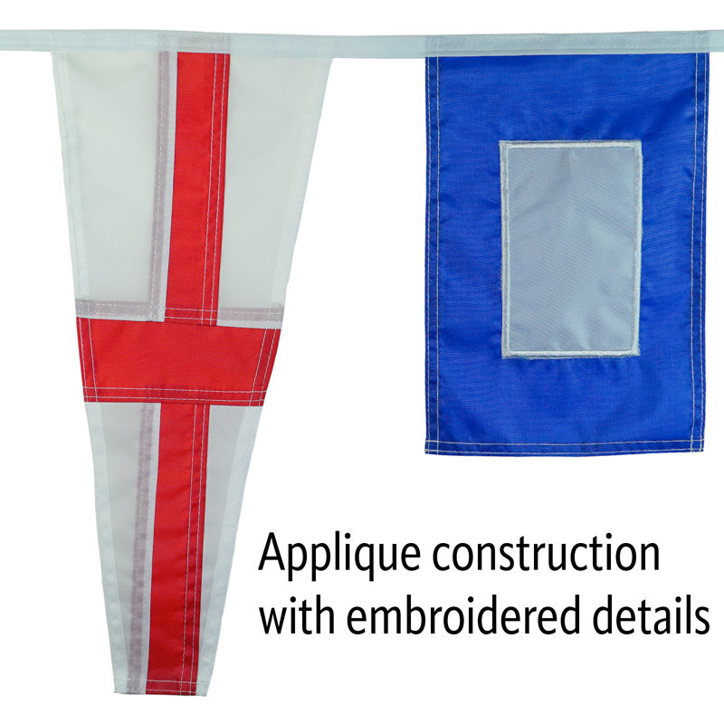 Colorful Nylon Maritime Signal Flags String for Nautical Decor