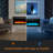 Electric Fireplace, Ultra-Thin Fireplace Recessed and Wall Mounted With Touch Screen Control Panel-1776548844