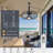 Outdoor Caged Ceiling Fan With Led Light For Patios,Plug in Ceiling Fan with Remote-114814202-114814201