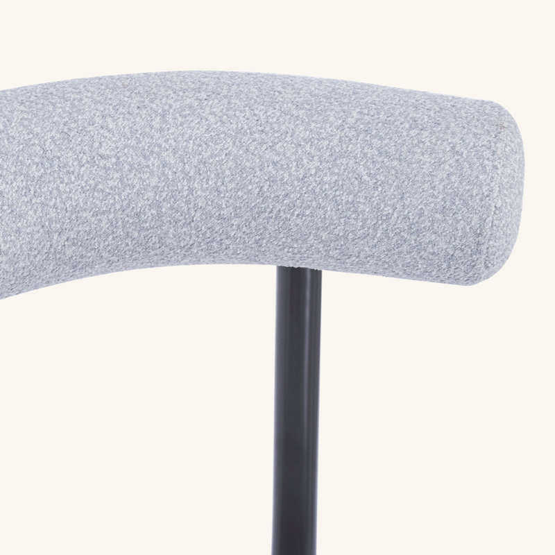 Reece Reece Fabric Upholstered Dining Chair, Gray