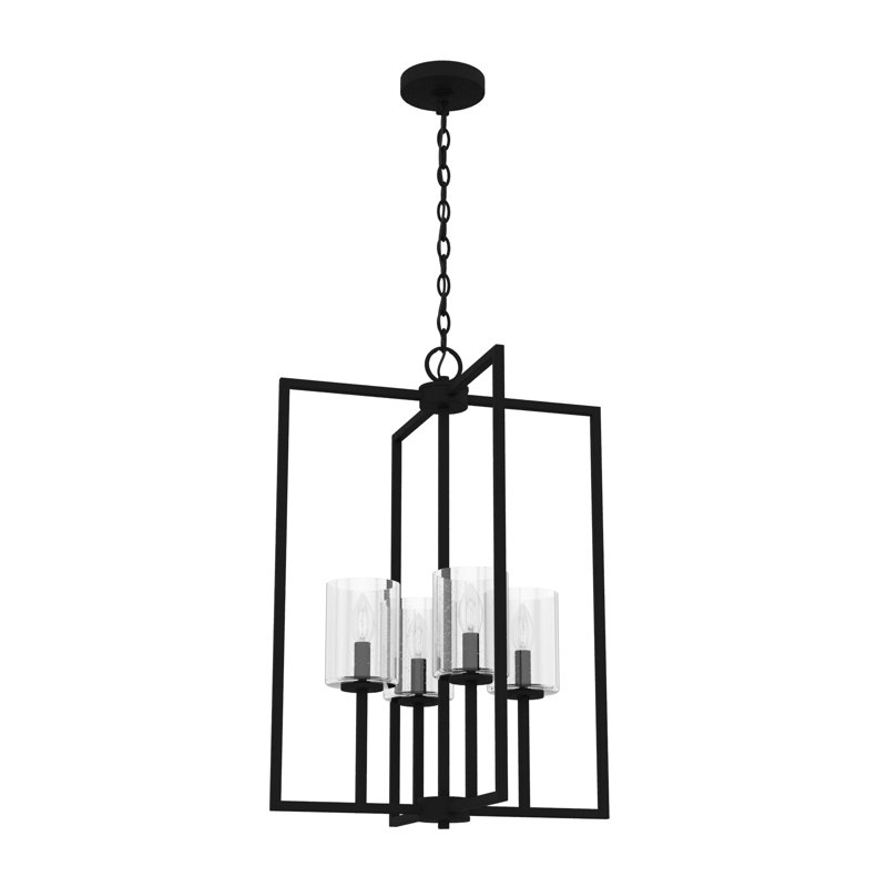 Kerrison 4 - Light Geometric Small Foyer Pendant, Natural Iron