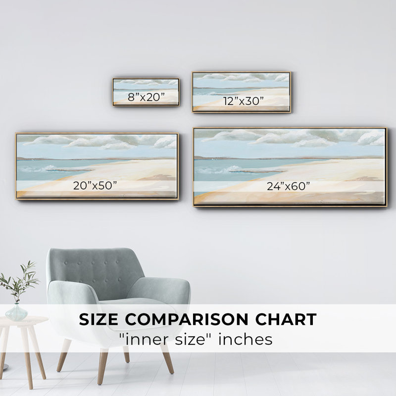 Sandy Getaway I- Framed Canvas