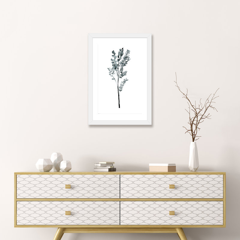 « herb » par albina bratcheva print, Papier avec cadre blanc, H 32 po x l 24 po x P 1 po