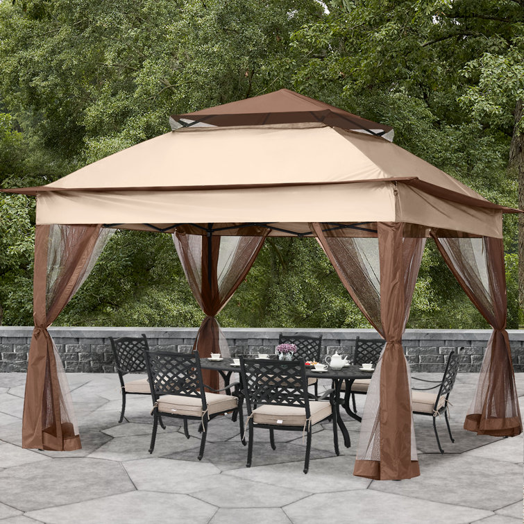 MASTERCANOPY 11 Ft. W x 11 Ft. D Steel Patio Gazebo