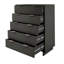 Commode 38 "en gris anthracite Granville (5 tiroirs)-972194678