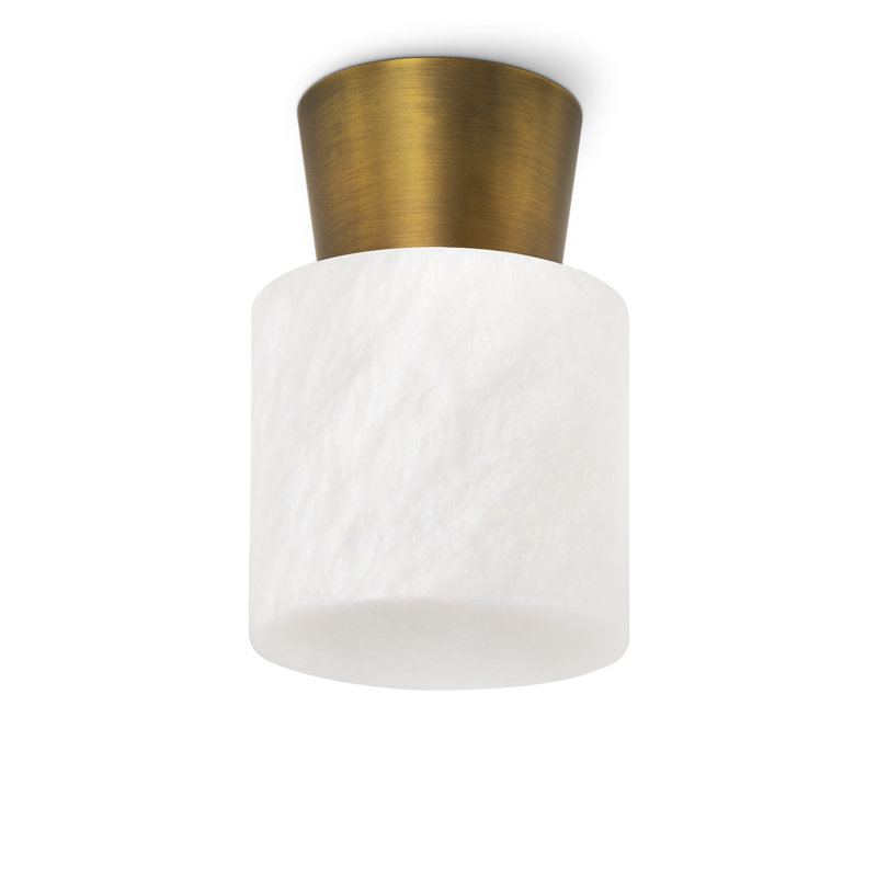Hazel 1 - Light Flush Mount, Natural Brass