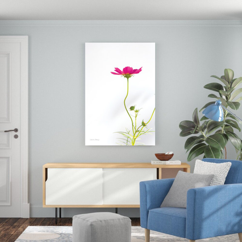 Magenta Cosmos II - imprimé, H 48 po x l 32 po