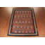 Tapis oriental réversible en laine orange Kilim 10 x 13