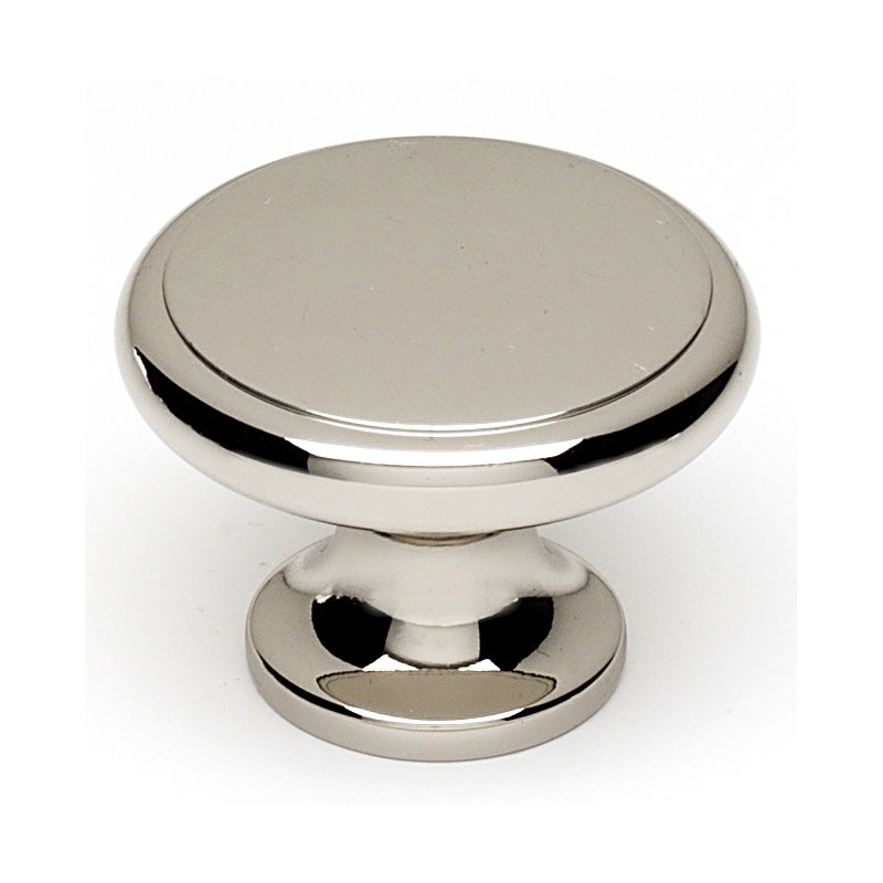 Mushroom Knob, Polished Nickel