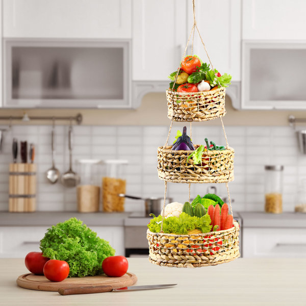 Fox Run Gold 3-Tier Hanging Fruit Basket