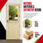  Porte hollandaise, dalle de porte simple en verre transparent demi-transparent 30 * 80 1 Lite avec serrure et loquet-131148130