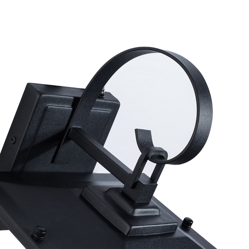 Lanterne murale d'extérieur 3 lumières Dallas, Noir mat / blanc, H 20 po x l 8,7 po x P 9,5 po