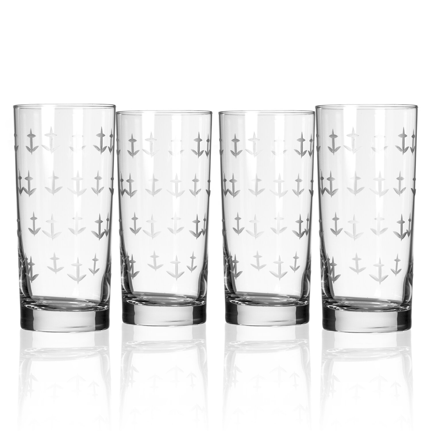 Breakwater Bay Mccrea 4 - Piece 15oz. Glass Drinking Glass Glassware Set