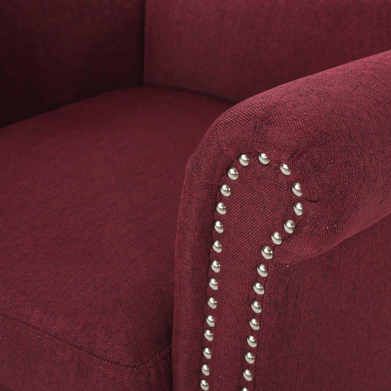 Fauteuil d'appoint contemporain rembourré, Bourgogne