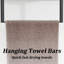 Rangement à serviettes pour salle de bain, porte-serviettes à 3 niveaux avec tablette et barre à serviettes, porte-serviettes mural pour rangement et organisateur de serviettes de salle de bain - noir mat
