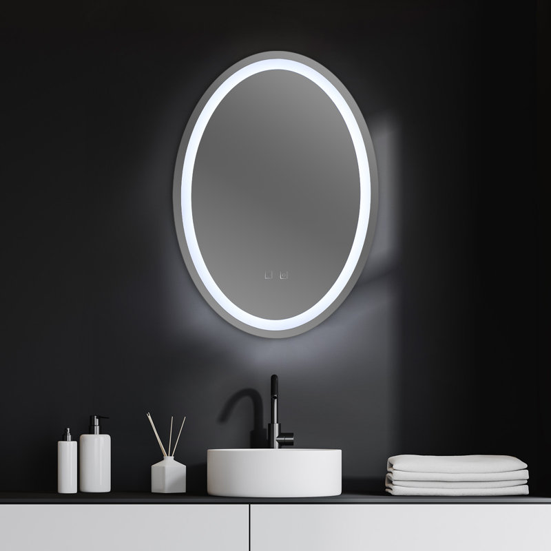 Lampe de miroir à DEL carrée et circulaire écologique