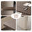 Nut-brown + Beige-white Rectangular Manufactured Wood desk-1587597771