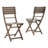 Outdoor Acacia Wood Folding Dining Chair (Set Of 2),Grey-1041687383-1041687370