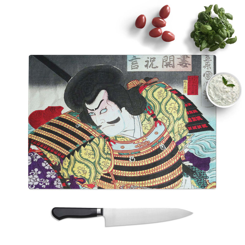 Tempered Glass a Warrior Chopping Board, 28.5 cm W x 20 cm L