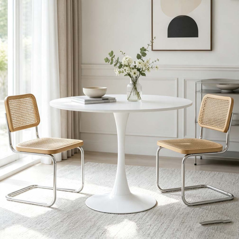 Table de salle à manger moderne, White