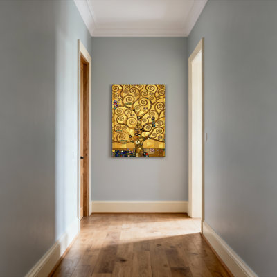 Arbre de vie, reproduction d'art sur toile tendue sur toile, ensemble de 1