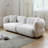 White Lint Modular Sofa cushion Loveseat