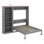 Lit escamotable mural Ell Elletsville avec tablettes-932556011-882040527