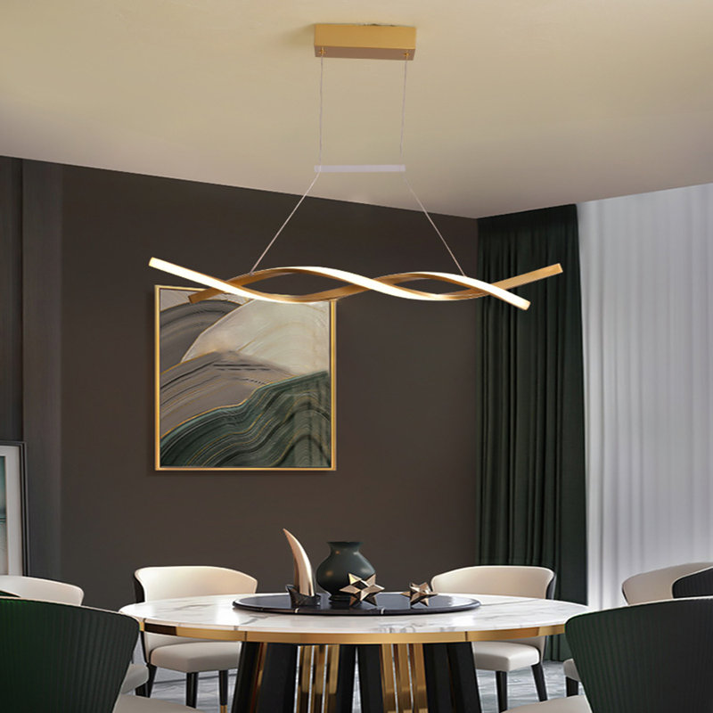 Chamaya 2 - Light Unique/Statement LED Chandelier, Gold