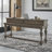 Aisja 76" Console Table Set w/ Three Upholstered Stools & USB Charging Station