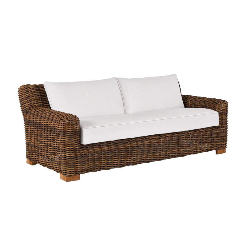 Montauk Sofa - Raffia, Welt, Linen Snow, Standard Plus