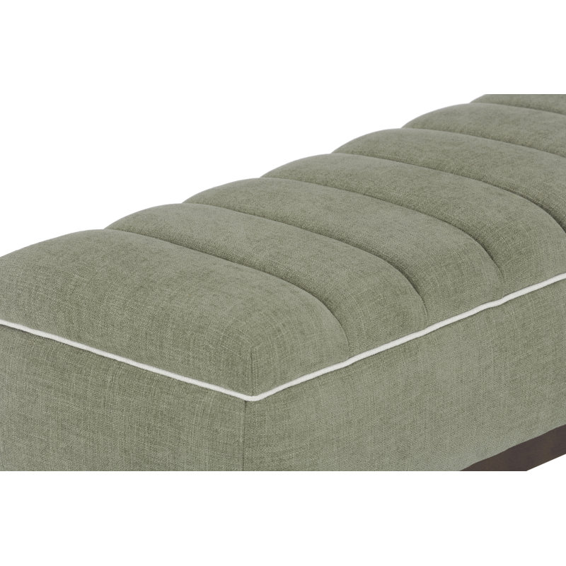 Brooke 2 Contemporary Storage Bench, Green
