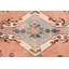 Tapis de couloir vintage turc Herki pour les couloirs avec des motifs tribaux kurdes dans des tons vifs d'orange