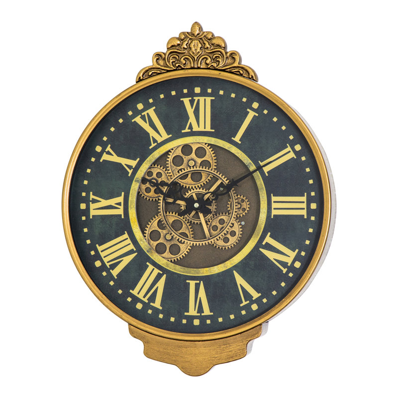 Horloge couronne 32 po avec engrenages mobiles ouverts