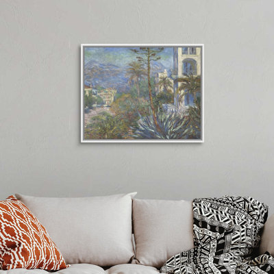 «Villa at Bordviera, 1884» par Claude Monet, reproduction d'art sur toile