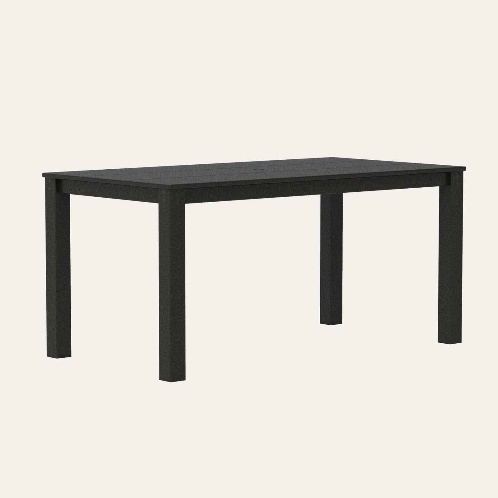 POLYWOOD® Studio 34" Patio Dining Table, Black