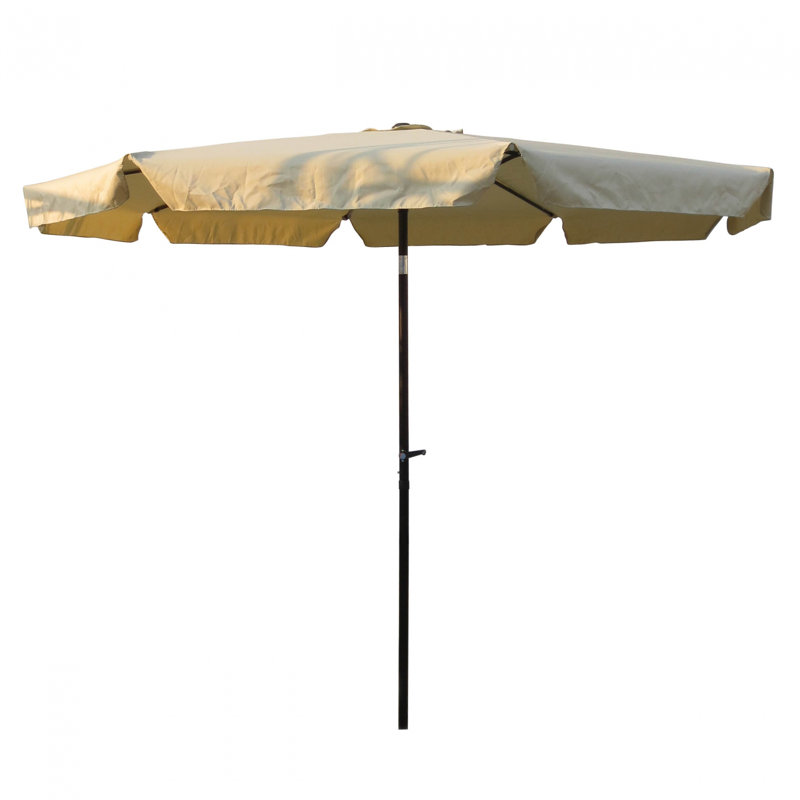Parasol de marché drapé 10 pi Patson, Beige