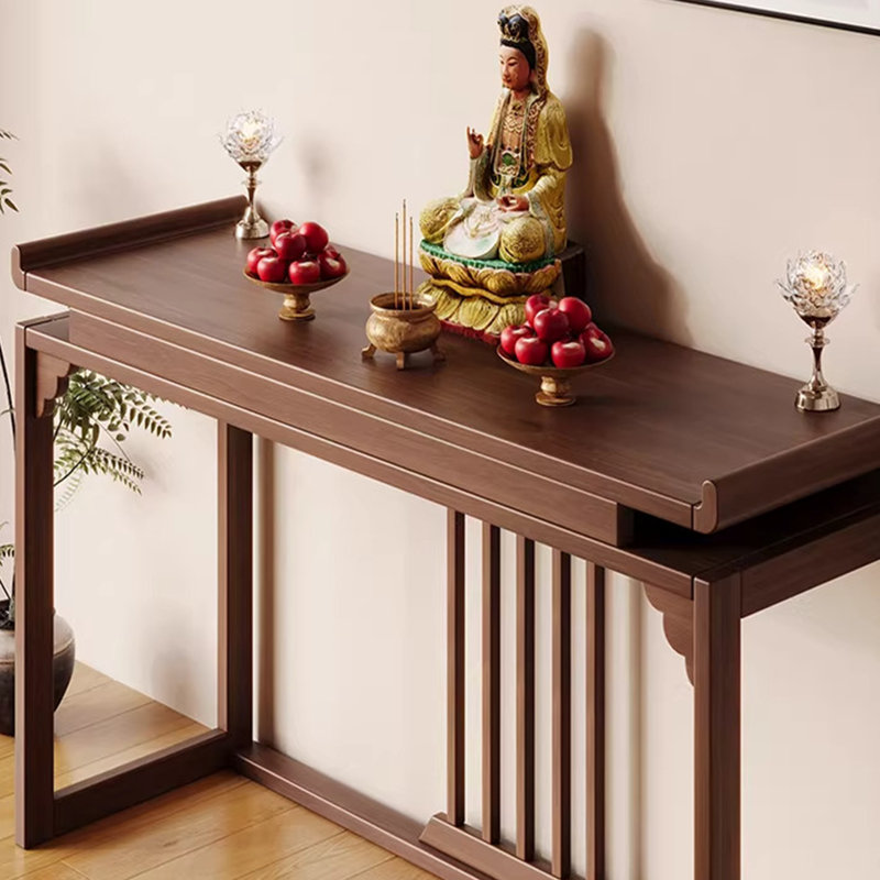 Nouvelle console en bois massif de style chinois, H 34,6 po x l 56,3 po x P 14,9 po