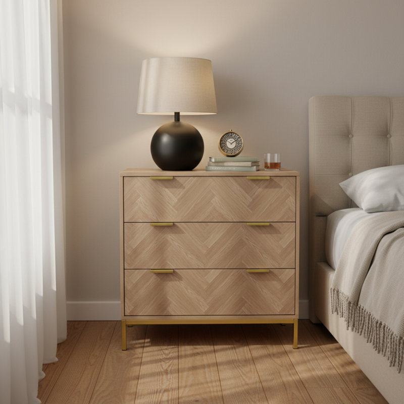 Bendt 31'' W 3 - Drawer Dresser