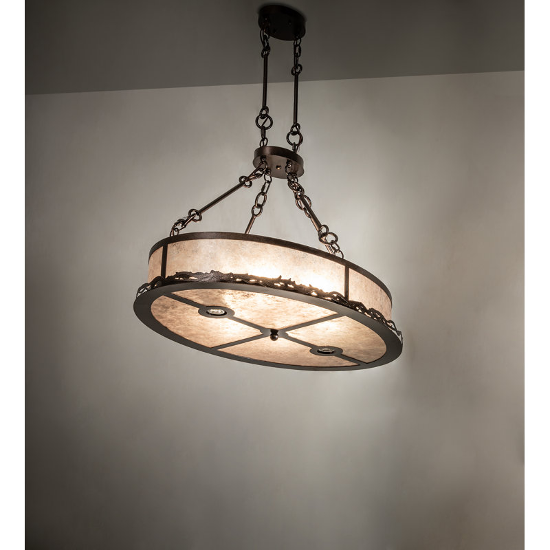 36" Long Craftsman Prime Oblong Inverted Pendant